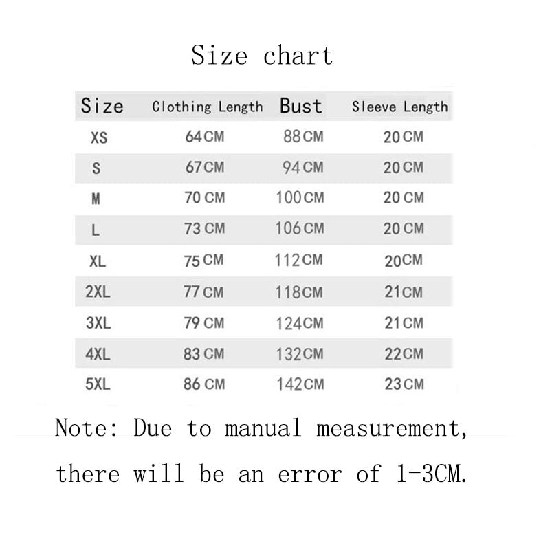 "Pluto. Never Forget" T-Shirt Size Chart