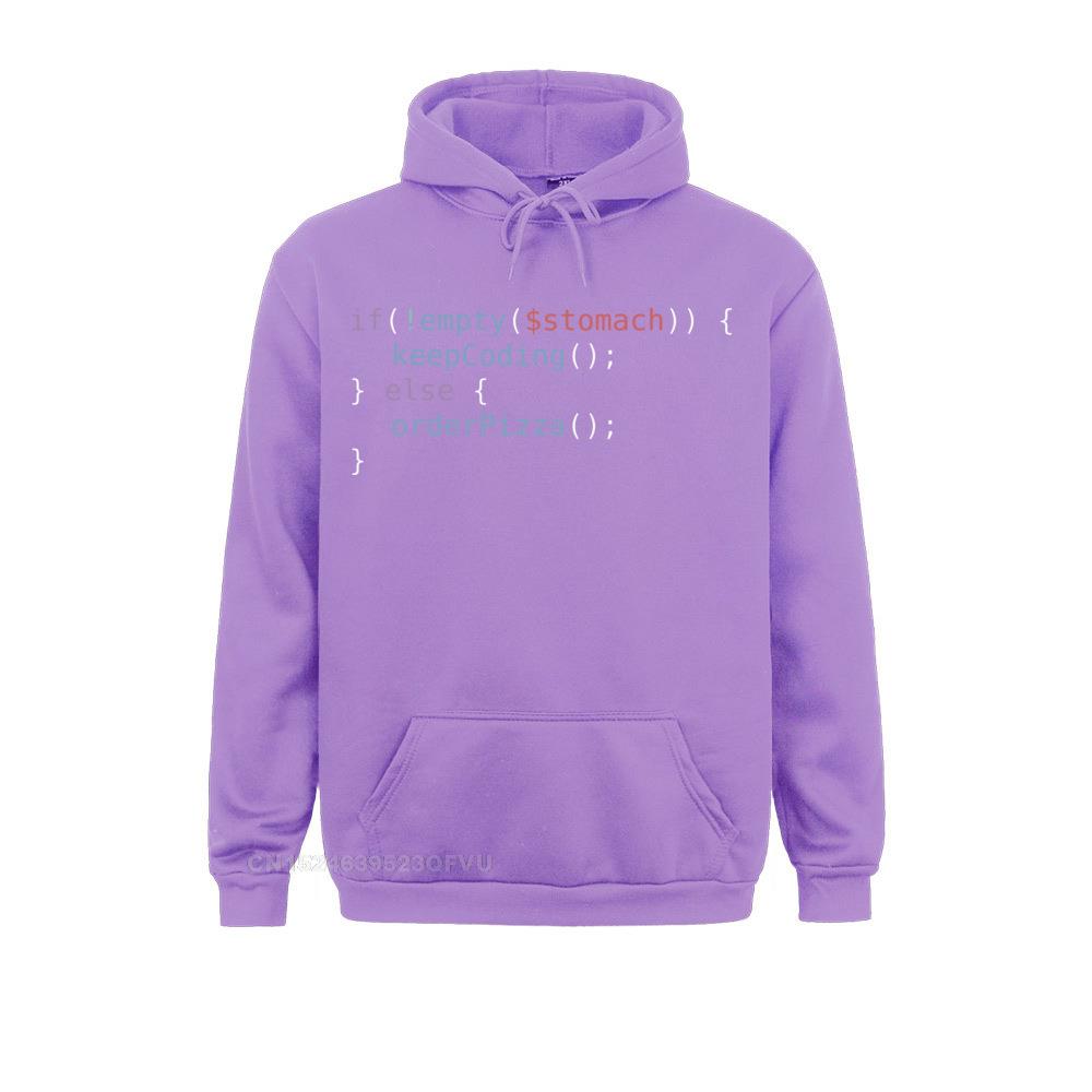 Purple Hungry Coder Hoodie