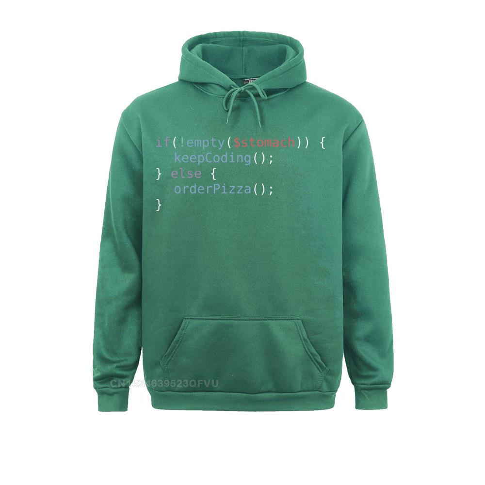 Green Hungry Coder Hoodie