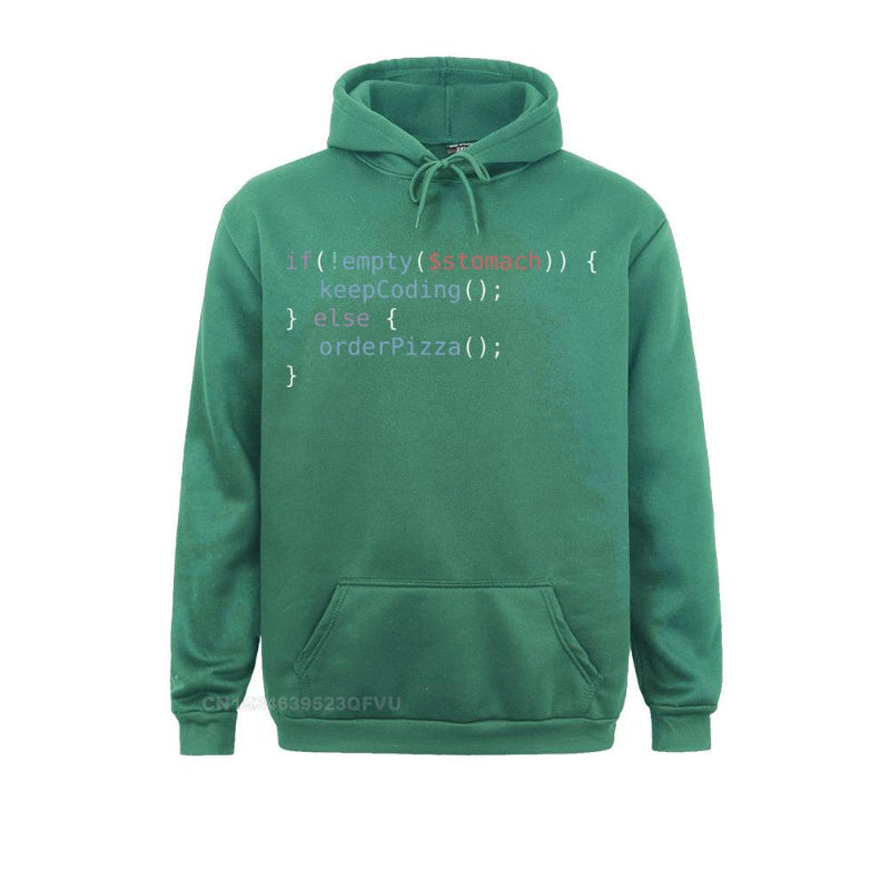 Green Hungry Coder Hoodie