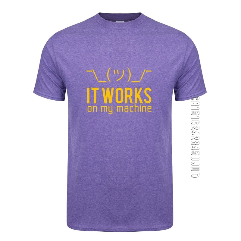 Light Purple "It Works On My Machine" T-Shirt
