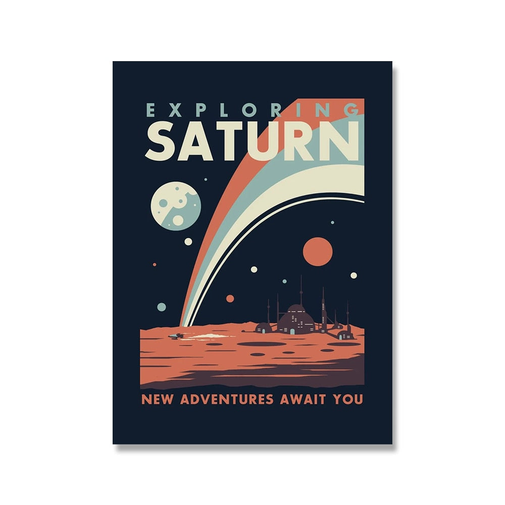 Saturn Canvas Oil Painting