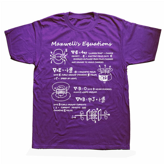 Purple Maxwell's Equation T-Shirt