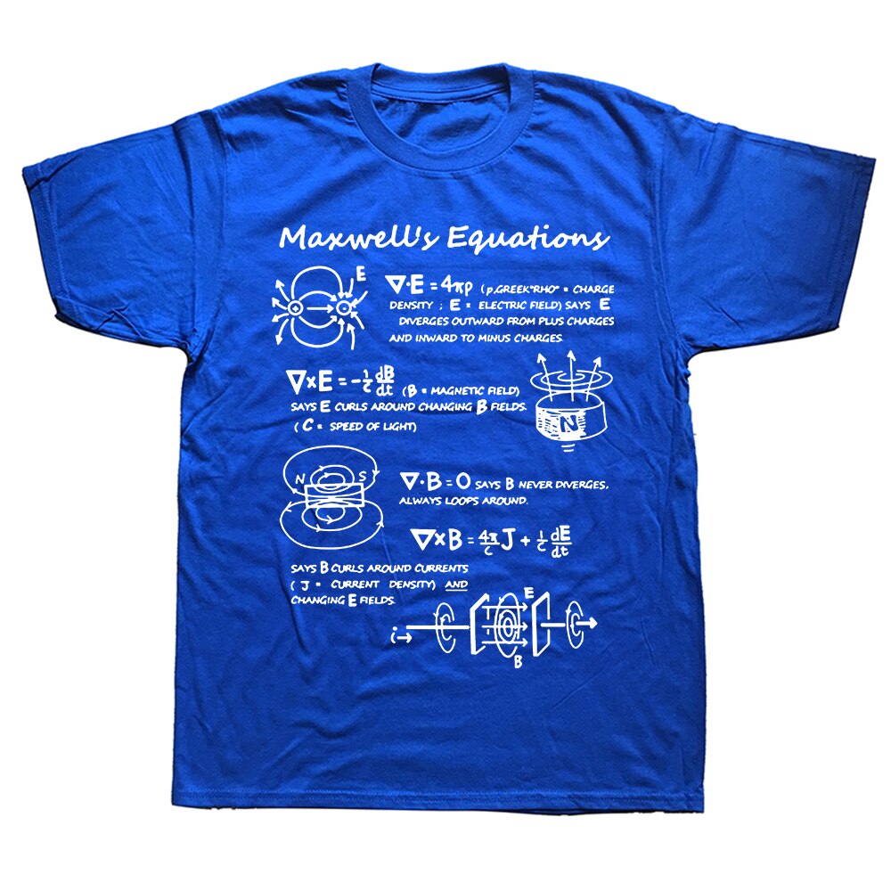 Blue Maxwell's Equation T-Shirt