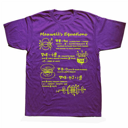 Purple Maxwell's Equation T-Shirt