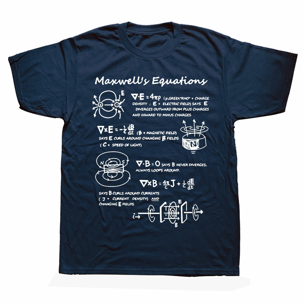 Dark Blue Maxwell's Equation T-Shirt
