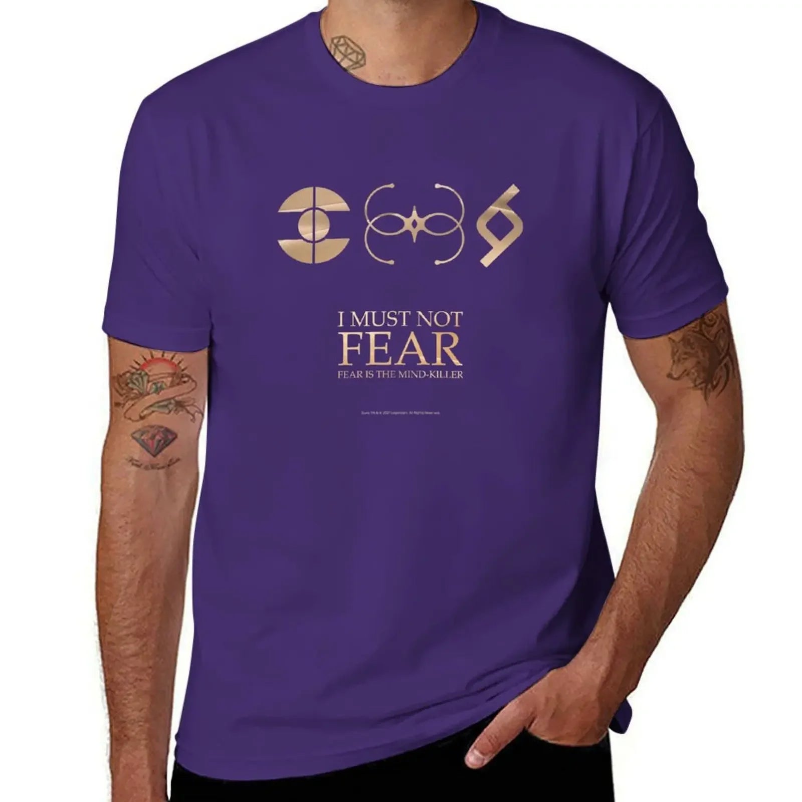 Purple Mentat, Bene Gesserit and Fremen Crests T-Shirt