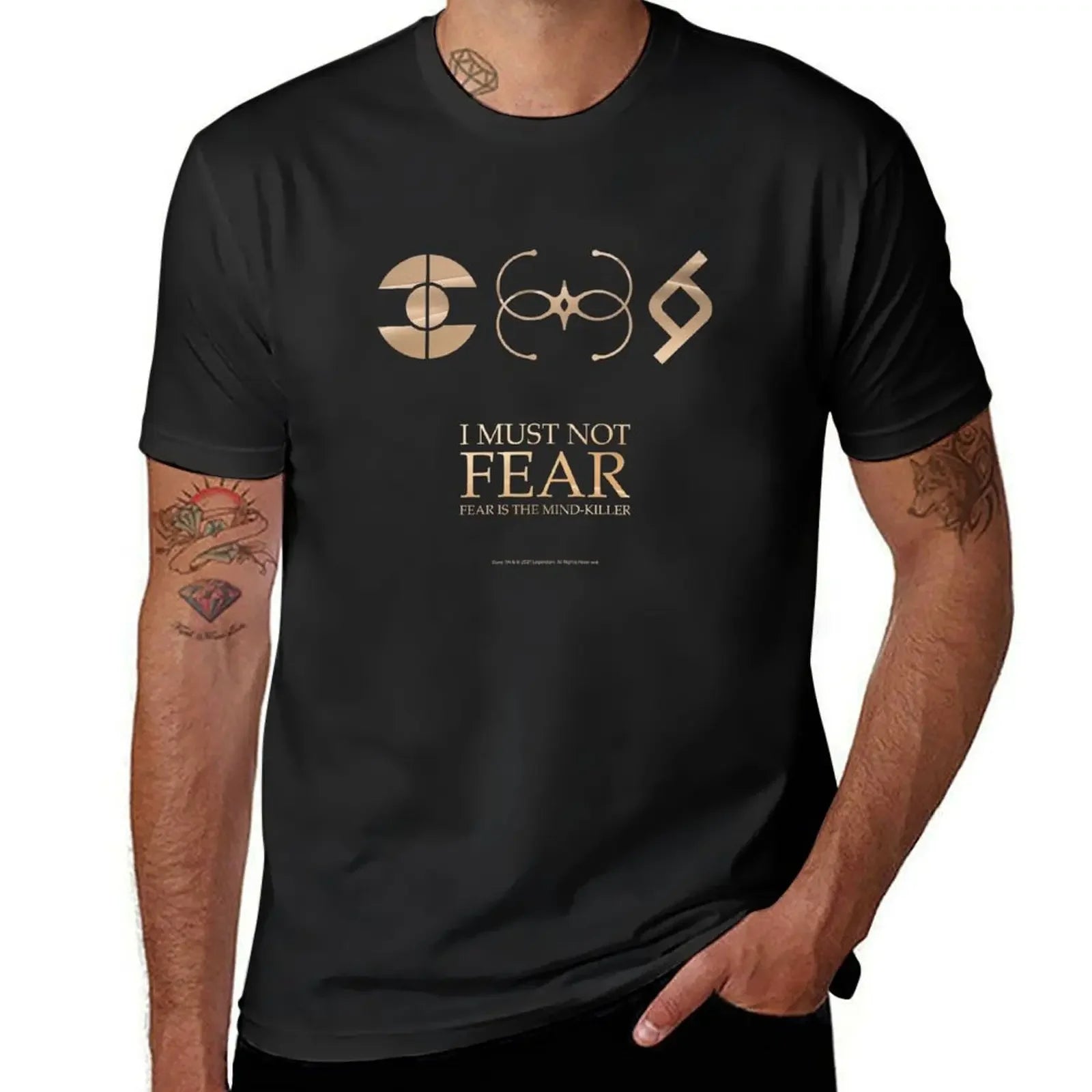 Black Mentat, Bene Gesserit and Fremen Crests T-Shirt
