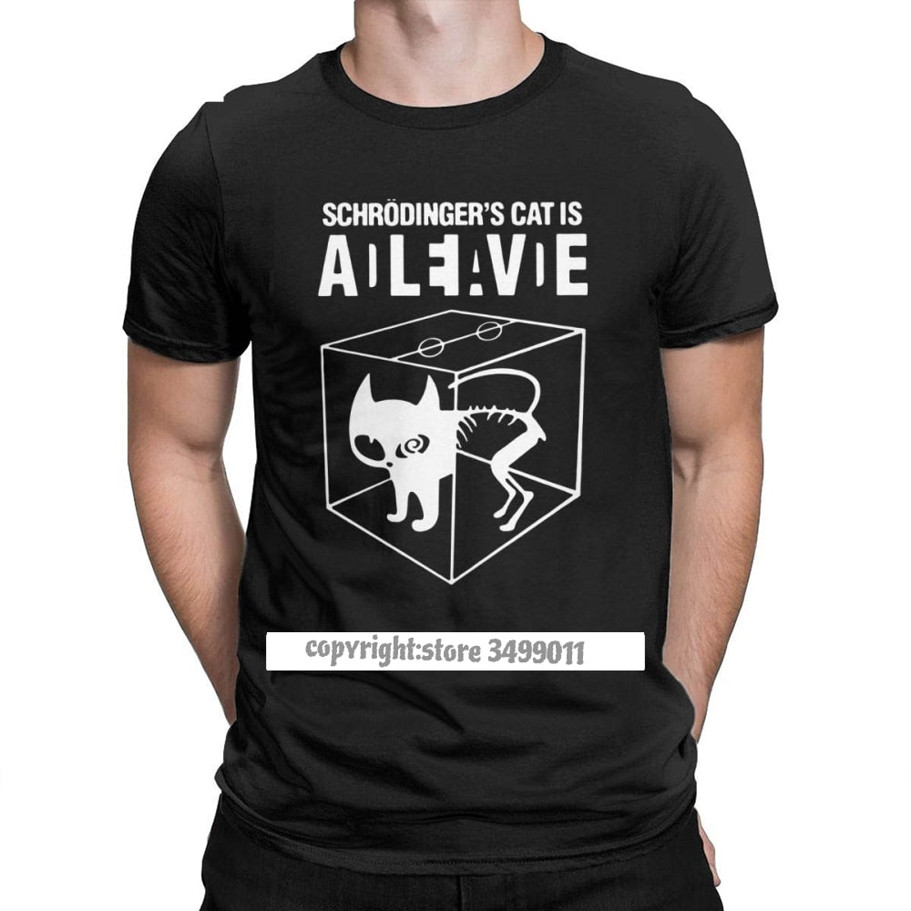 Black Schrödinger's Cat T-Shirt