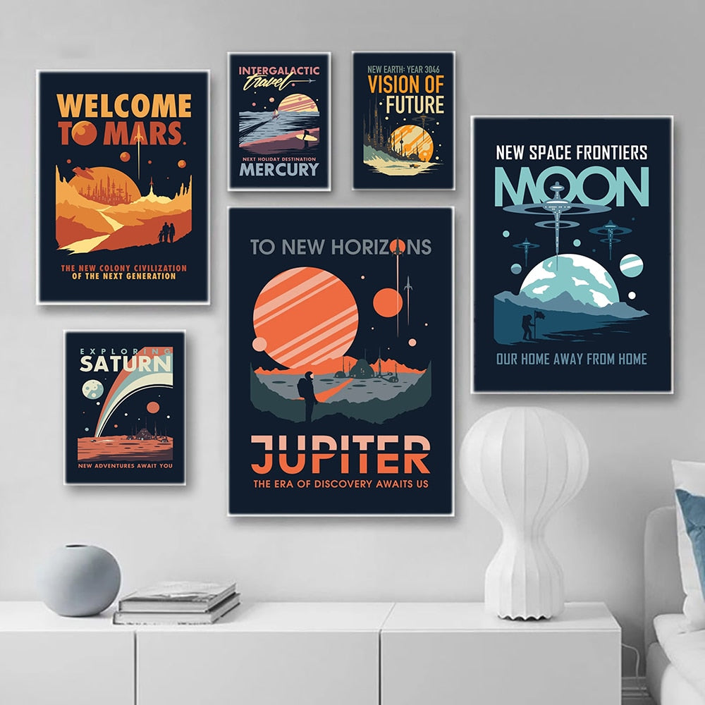 Planet Canvas Oil Paintings