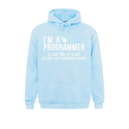 Light Blue "I'm a Programmer" Hoodie