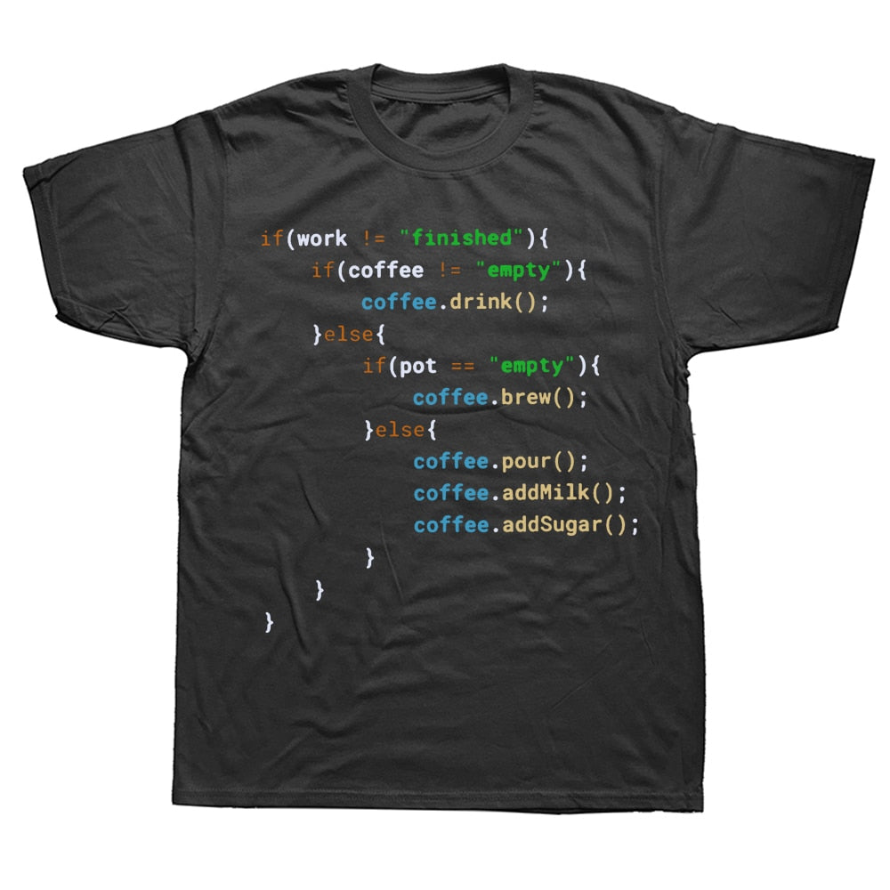 Black Coffee Code T-Shirt