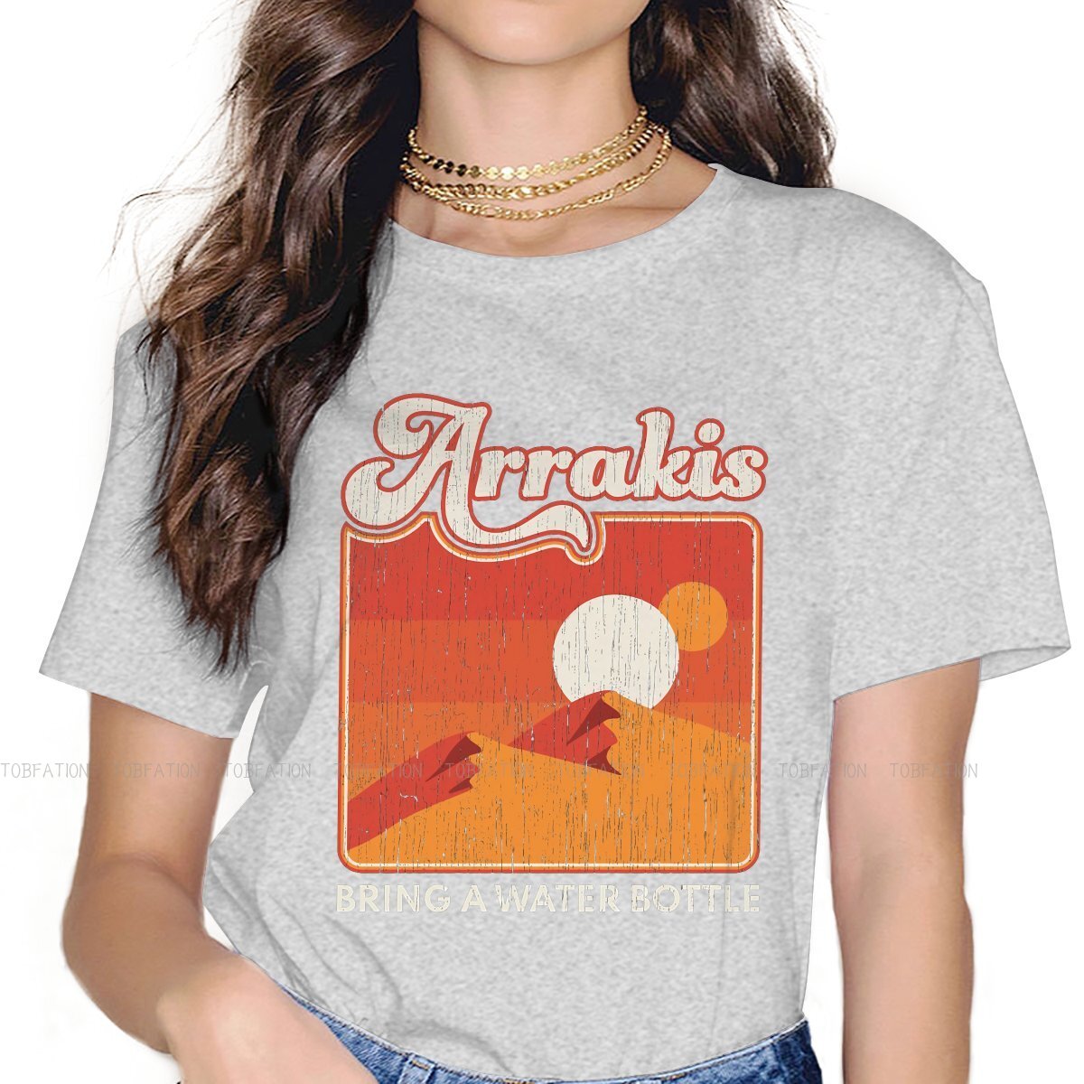 Grey Arrakis Desert Dune T-Shirt