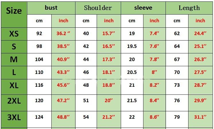Time-Traveling Delorean T-Shirt Size Chart