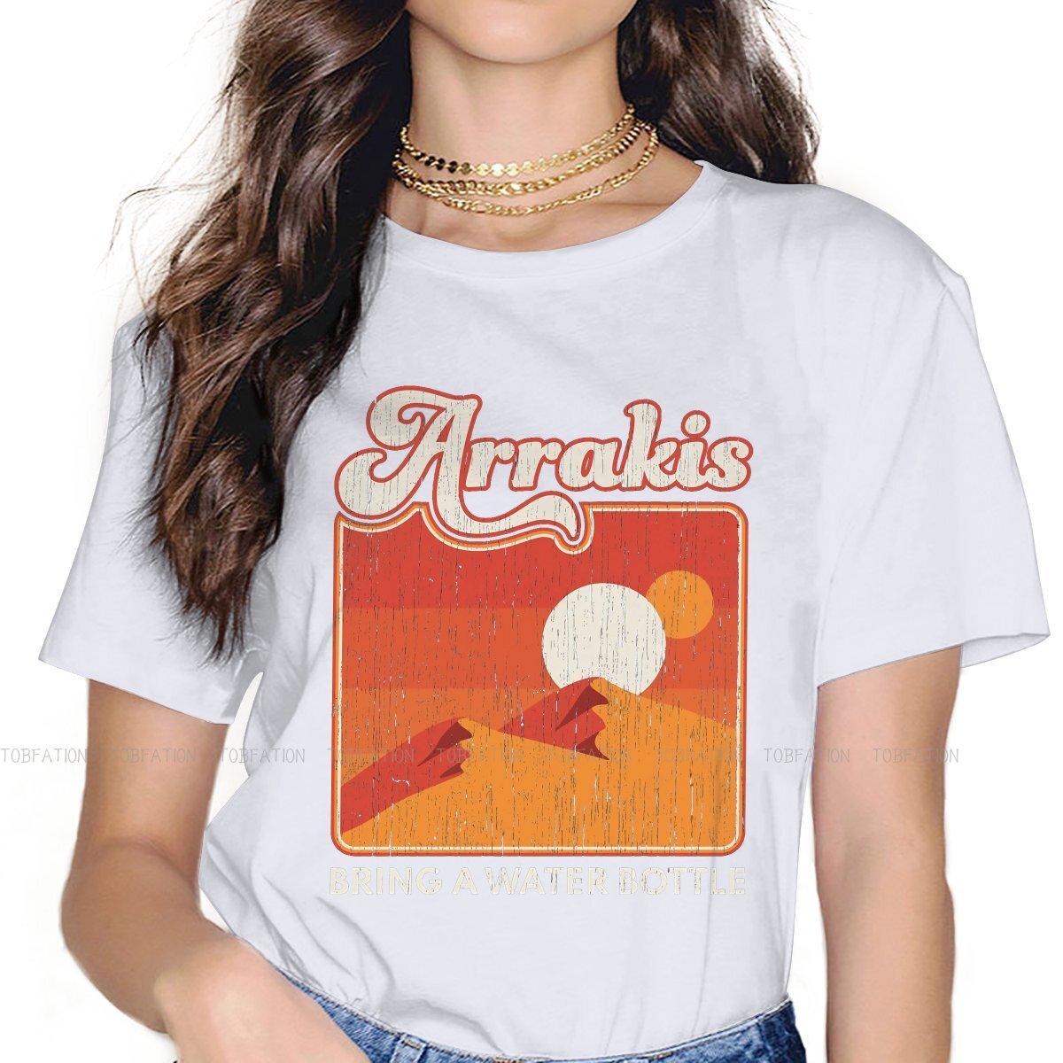 White Arrakis Desert Dune T-Shirt
